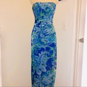 Jessica McClintock Evening Dress Blue Green